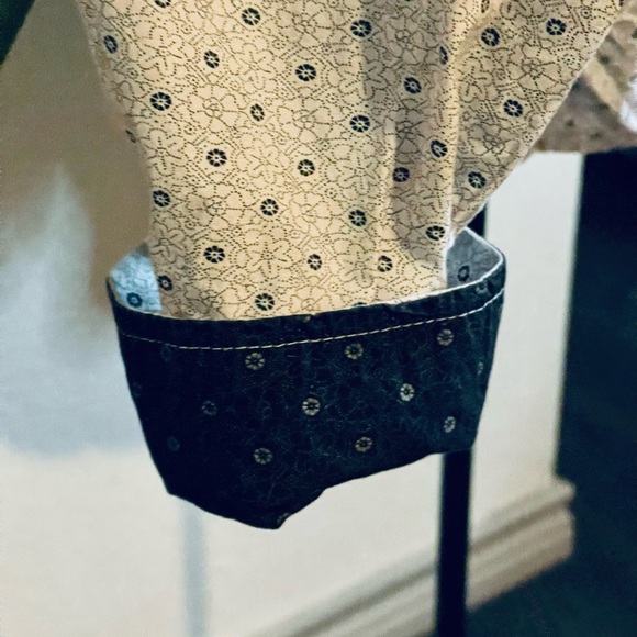 U.S. Western Shirt White with Black Pattern Pearl Snap Buttons Size XL - Picture 9 of 9